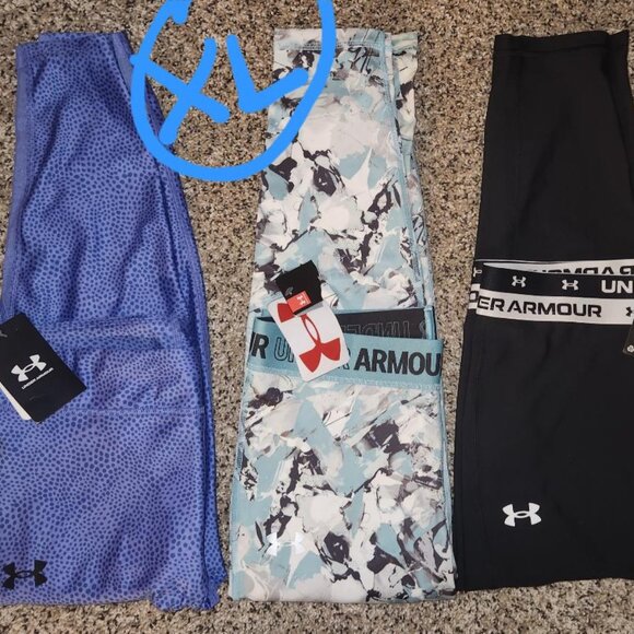 UNDER ARMOUR legging lot bundle NWT size GIRL XL (18) - Picture 1 of 1